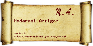 Madarasi Antigon névjegykártya